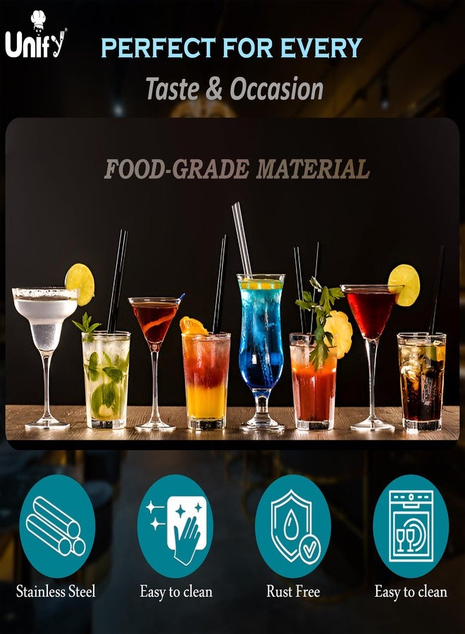 Unify 6 Pieces Stainless Steel Bartender Kit | Premium Cocktail Shaker Set for Home Bar & Parties | Includes Peg Measurer 30/60ml, Bar Spoon, Ice Tong, Muddler, Strainer | Professional Bar Tool Set - Image 4